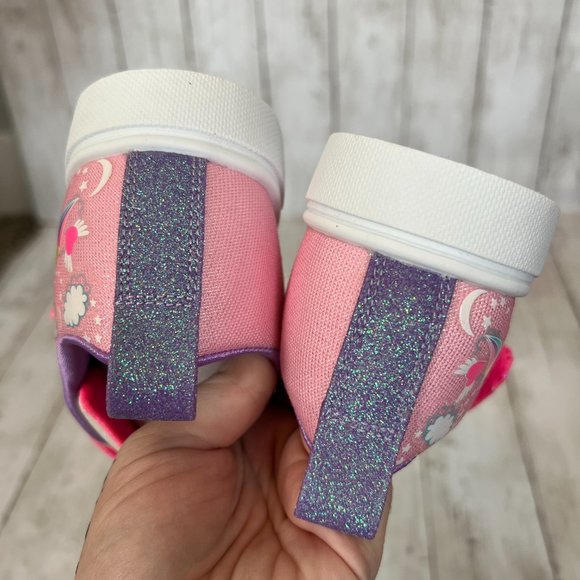 Skechers Twinkle Toes Unicorn Charmed Girls Size 3 Light Up Sneakers NEW - Picture 8 of 12